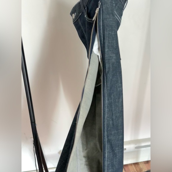 Zara zippered denim pants - Picture 2 of 3